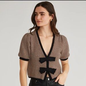 NWOT 525 America Elaine Puff Sleeve Cardigan